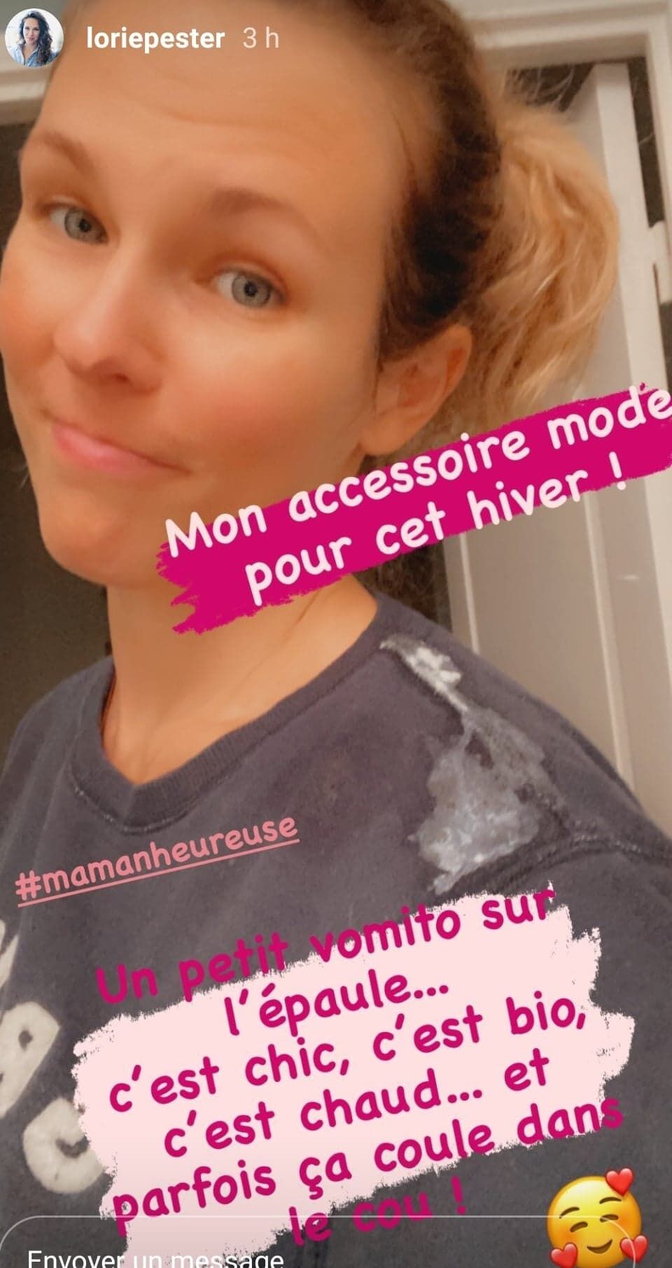 Photo Lorie Pester D Couvre Les Joies De La Maternit Son Amusant Clich Sur Instagram Voici