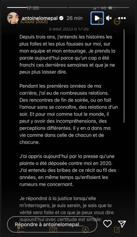 Je Nai Rien Cacher Vis Par Une Enqu Te Pour Viol Lomepal Se