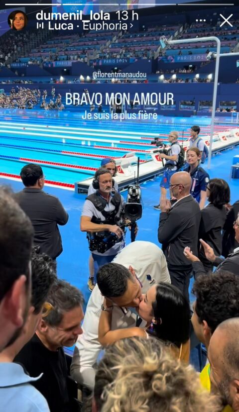 Jo Florent Manaudou M Daill De Bronze Sa Compagne Lola Dumenil