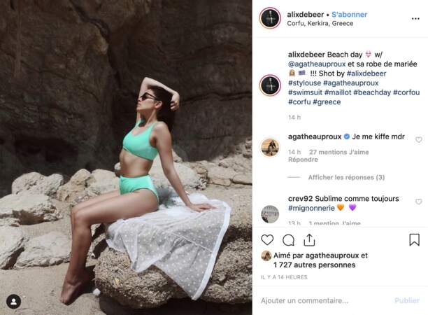 Agathe Auproux Se D Voile En Bikini Lors De Ses Vacances Sexy En Gr Ce