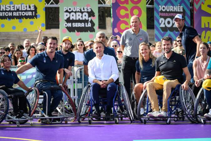 Emmanuel Macron Anne Hidalgo Tony Estanguet S Essaient Au Handisport