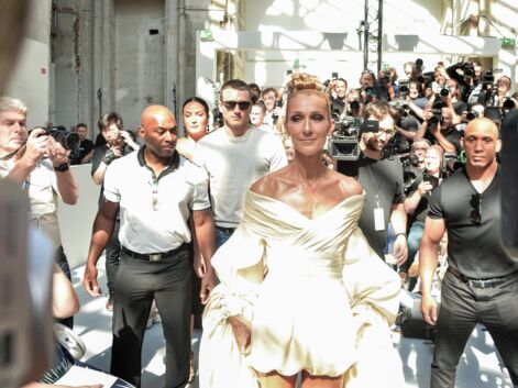 VOICI - Céline Dion en retard mais divine au défilé d’Alexandre Vauthier