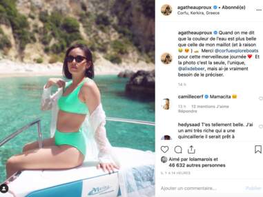 Agathe Auproux se dévoile en bikini lors de ses vacances sexy en Grèce