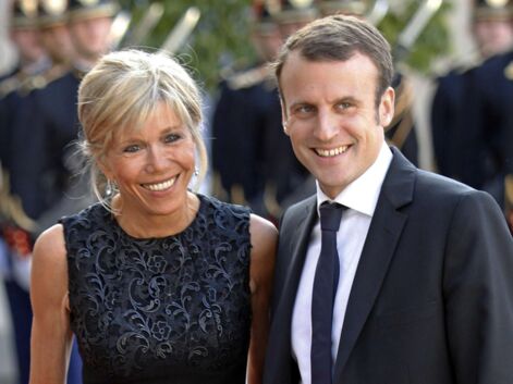 Emmanuel et Brigitte Macron à l'Elysée