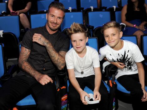 David Beckham et ses fils prennent une douche d’or