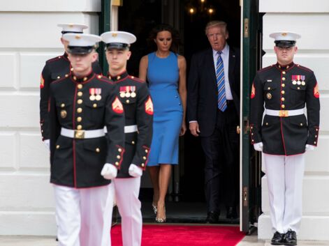 Melania Trump fait sensation avec une robe (très) près du corps lors d’une visite officielle