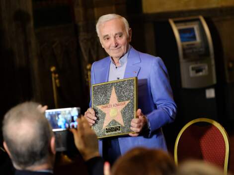 Charles Aznavour a reçu une étoile d’honneur à Hollywood