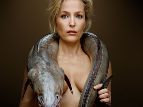Thomas Dutronc, Gillian Anderson et d’autres stars posent nus avec des poissons