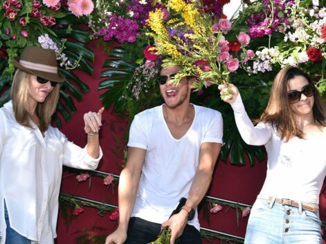 Rayane Bensetti et Denitsa, Tonya Kinsinger à la bataille de fleurs à Nice