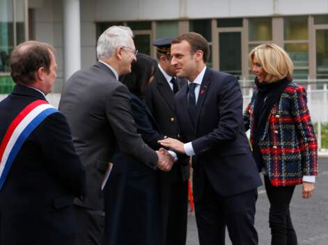 Brigitte et Emmanuel Macron en visite dans un hôpital pour la journée mondiale de lutte contre le sida