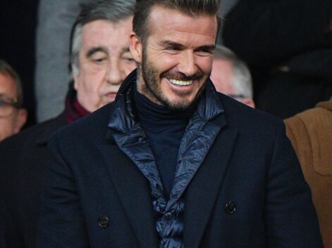 VOICI - PHOTOS David Beckham et Bella Hadid ultra complices, Robin Wright amoureuse : le public très VIP du match PSG/Real