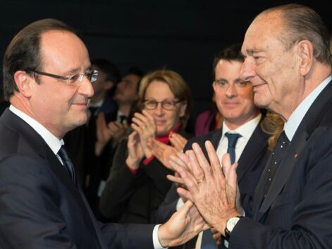 Jacques Chirac affaibli mais heureux aux côtés de François Hollande