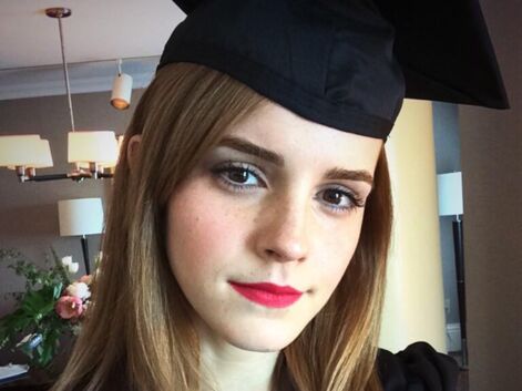 Emma Watson toute mignonne pour recevoir son diplôme