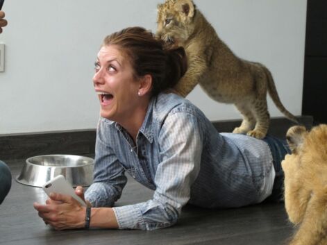 Les photos trop craquantes de Kate Walsh (Grey’s Anatomy) avec des lionceaux