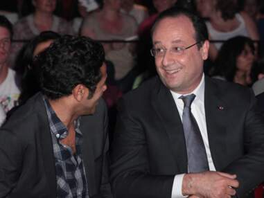 François Hollande assiste à la finale d'un tournoi d'improvisation