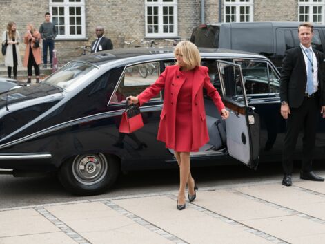VOICI - Brigitte Macron en robe très courte ou longue et fendue, elle rayonne au Danemark