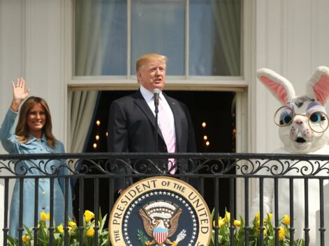 PHOTOS Donald Trump provoque l'hilarité des internautes en posant avec un gros lapin
