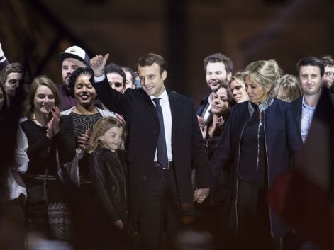PHOTOS Emmanuel Macron a fêté sa victoire au Louvre en famille : revivez la grande soirée !