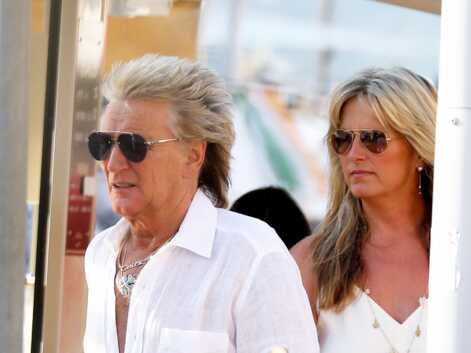 VOICI - Rod Stewart et sa femme Penny Lancaster à Saint-Tropez