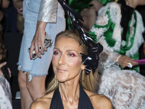 VOICI Céline Dion très décolletée au défilé Schiaparelli à Paris