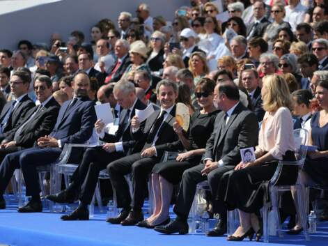 Nicolas Sarkozy et Carla Bruni avec François Hollande et Julie Gayet rendent hommage à Simone Veil