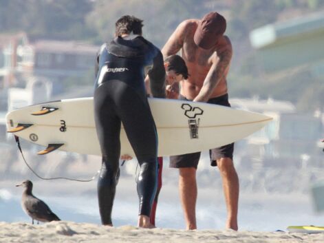 Leçon de surf avec David Beckham !