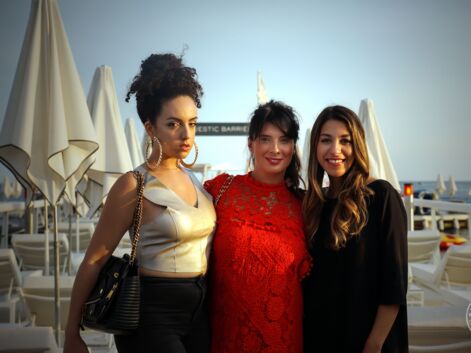 Marine Lorphelin et des blogueuses mode à La Folie Douce à Cannes