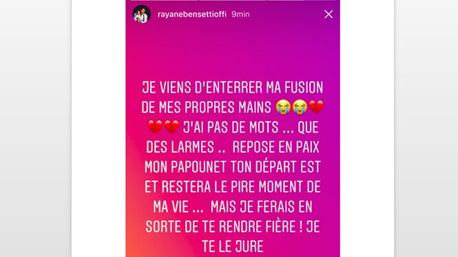 Rayane Bensetti Aneanti Par La Mort De Son Pere Il L A Enterre De Ses Propres Mains Voici