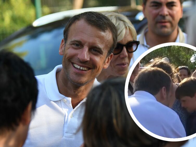 Emmanuel Macron : sa rencontre avec le petit Maxime était préméditée