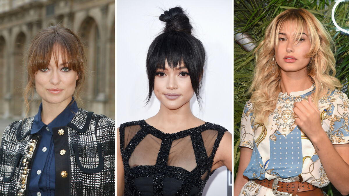 coiffures avec frange