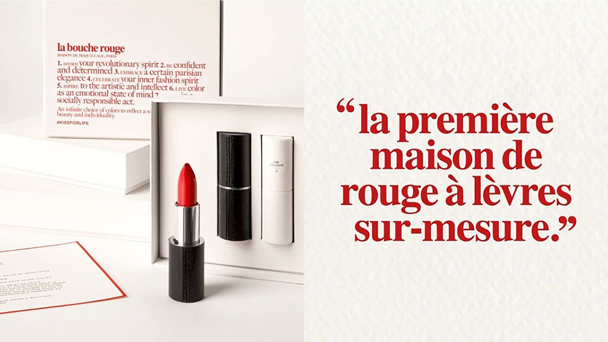 La Bouche Rouge Invente Le Premier Rouge à Lèvres Sur Mesure