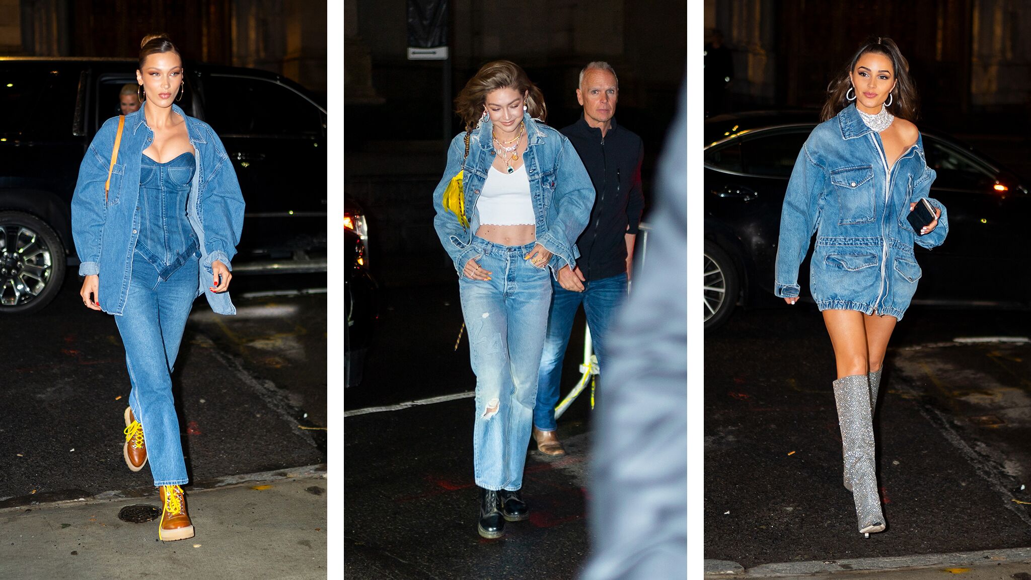 Gigi Hadid Un Dresscode 100 Denim Pour Son Anniversaire Voici