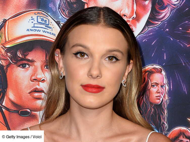 Millie Bobby Brown, ultra glamour avec son make-up rétro - Voici