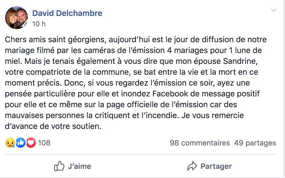 4 Mariages Pour Une Lune De Miel Sandrine Entre La Vie Et La