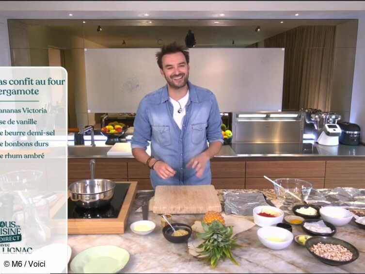 Video Tous En Cuisine Cyril Lignac Vous Partage Sa Recette D Ananas Confit Au Four A La Bergamote Voici