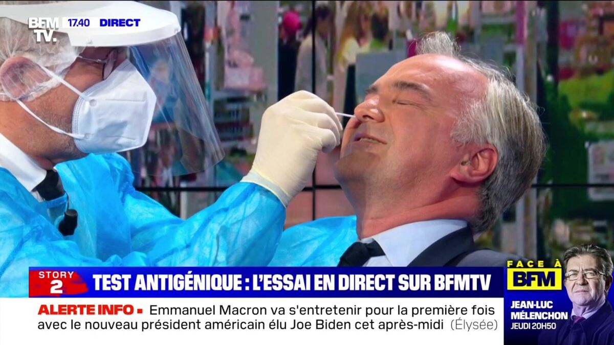 Test Antigenique La Tour Du Pin VIDEO Olivier Truchot fait un test antigénique en direct sur BFMTV, les  internautes sont consternés - Voici