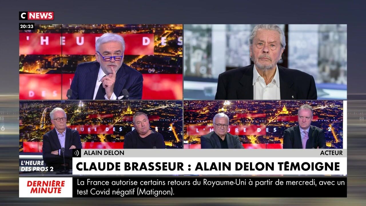 Video Alain Delon Desoriente Lors D Un Duplex Il Ne Reconnait Pas Pascal Praud Voici