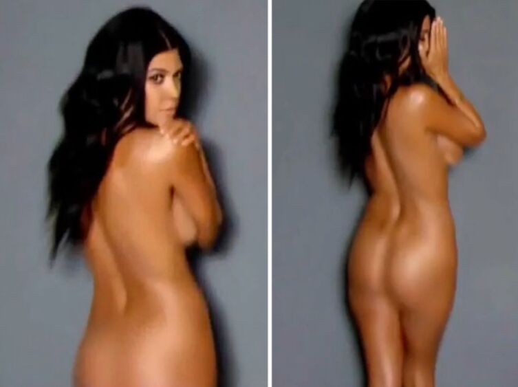 Kim Kardashian Posts One Of Her Most Explicit Naked Shot Yet As She Sprawls Herself Across A Table In The Buff