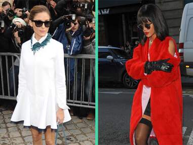 LOOK Match inégal entre Rihanna et Olivia Palermo lors du défilé Dior