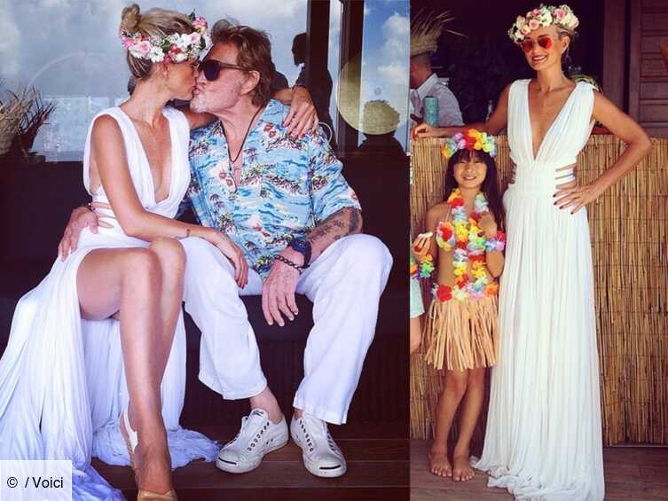 Photos Johnny Et Laeticia Hallyday Un Anniversaire Tahitien Pour Jade Voici