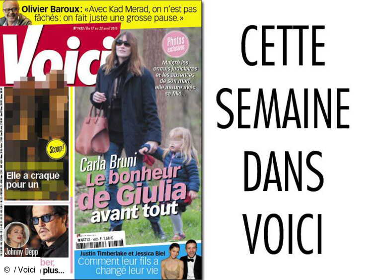 Cette semaine dans Voici Carla Bruni,
