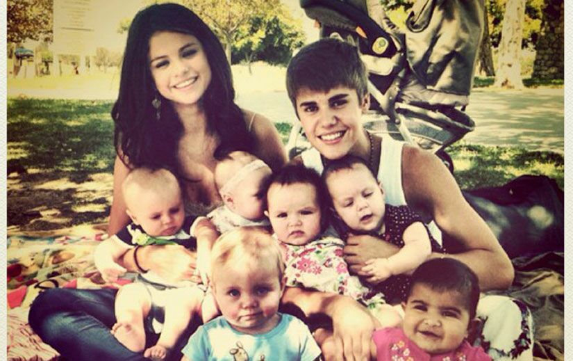 Justin Bieber Et Selena Gomez Jouent Au Papa Et A La Maman Voici