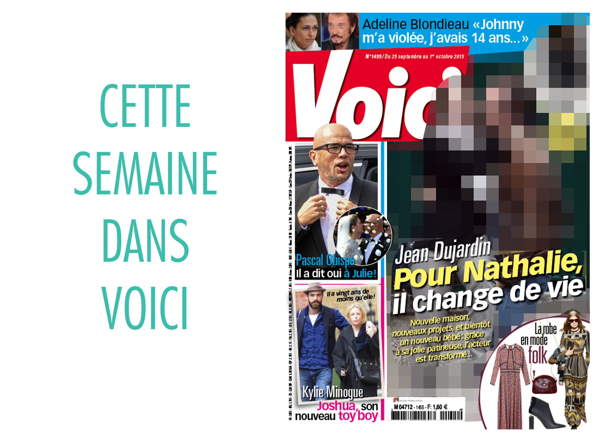 Cette Semaine Dans Voici Jean Dujardin Change De Vie Pour Nathalie Pechalat Voici