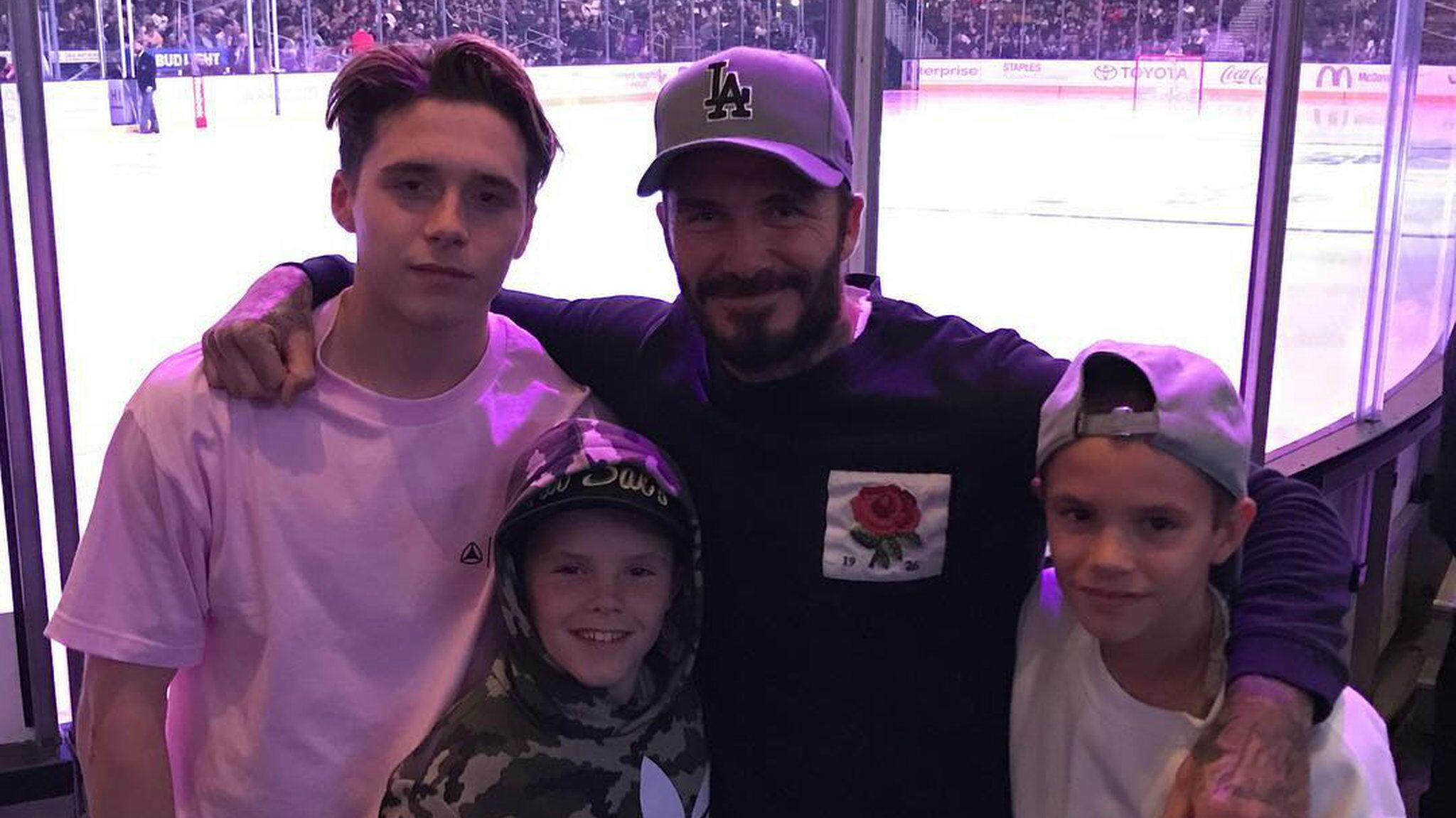 PHOTOS David Beckham Le Bon Pote De Ses Trois Fils Voici