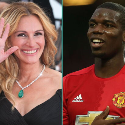 Julia Roberts - PHOTO Julia Roberts는 Paul Pogba를 만나고... 그리고 그에게 큰 키스를 합니다!