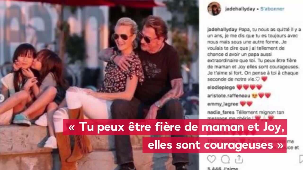 Jade Hallyday Son Bouleversant Message A Son Pere Pour Le Premier Anniversaire De Sa Mort Voici