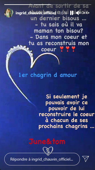 Ingrid Chauvin Attristee Son Fils Tom Vit Son Premier Chagrin D Amour Voici