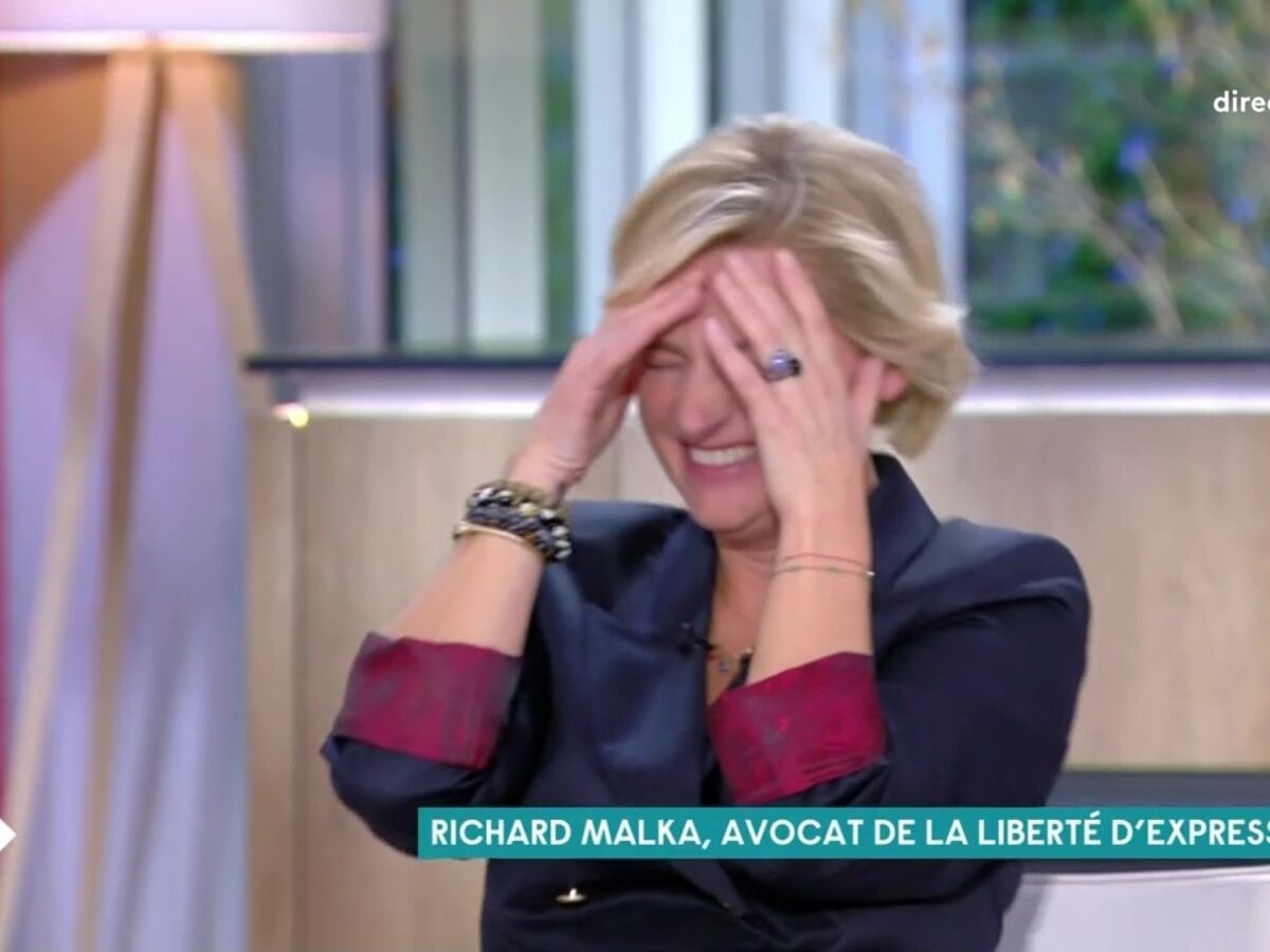 VIDEO Anne-Elisabeth Lemoine troublée par un invité de C à vous : l'animatrice victime d'un fou rire