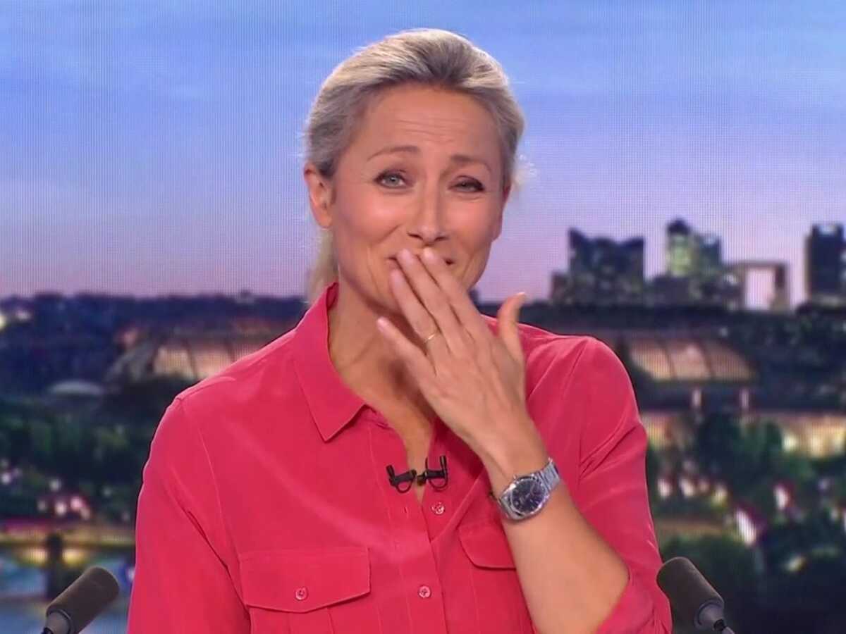 VIDEO Anne-Sophie Lapix prise d'un fou rire après un problème technique au JT de France 2