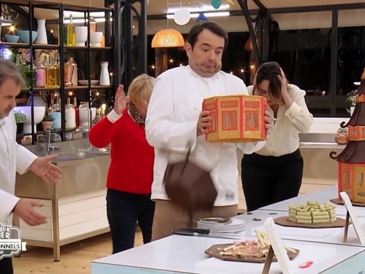 VIDEO Le Meilleur Pâtissier : Jean-François Piège détruit une pâtisserie par accident